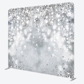 Lofaris Silver Diamond Glitter Party Pillow Case Backdrop